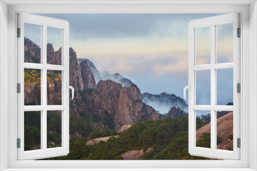 Fototapeta Naklejka Na Ścianę Okno 3D - The Stunning Views from Huangshan in China's Anhui Province