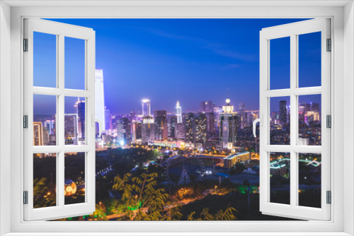 Fototapeta Naklejka Na Ścianę Okno 3D - China Dalian city at night