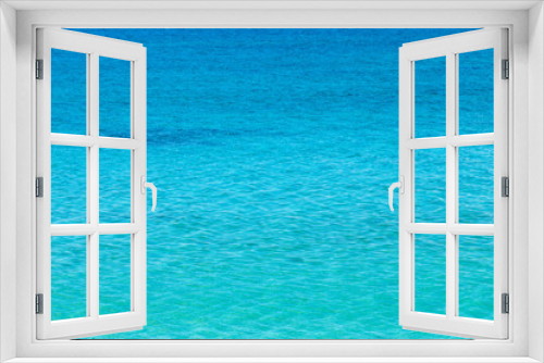 Fototapeta Naklejka Na Ścianę Okno 3D - Blue sea water background texture