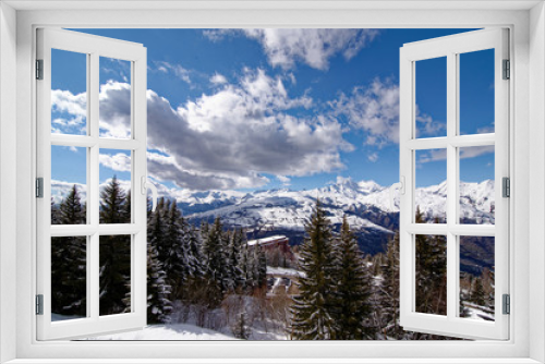 Fototapeta Naklejka Na Ścianę Okno 3D - Les arcs - massif du Mont Blanc