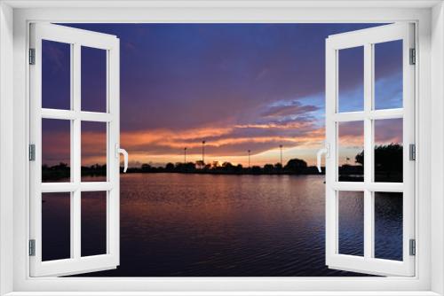 Fototapeta Naklejka Na Ścianę Okno 3D - Sunset over the bay