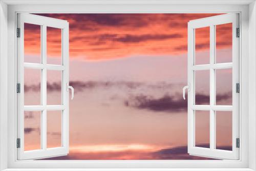 Fototapeta Naklejka Na Ścianę Okno 3D - Beautiful clouds at sunset