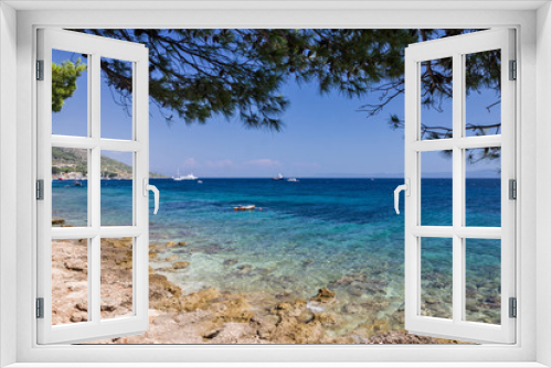 Fototapeta Naklejka Na Ścianę Okno 3D - Croatia, seascape, Brac island, Adriatic sea, Dalmatia