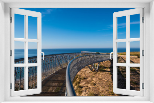 Fototapeta Naklejka Na Ścianę Okno 3D - Santa Pola lighthouse viewpoint
