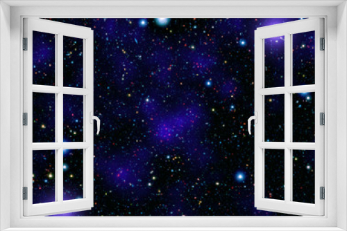 Blues universe and stars. Cosmic background or wallpaper. Elements of this image furnished by NASA.