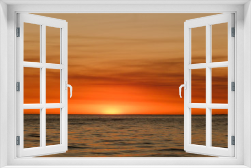 Fototapeta Naklejka Na Ścianę Okno 3D - Sunset Sunrise Beach