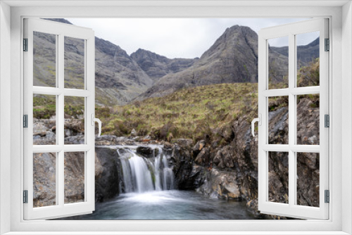 Fototapeta Naklejka Na Ścianę Okno 3D - Isle of Skye Schottland Wasserfall