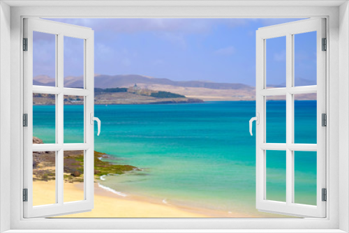 Fototapeta Naklejka Na Ścianę Okno 3D - Beach Costa Calma on Fuerteventura, Canary Islands.