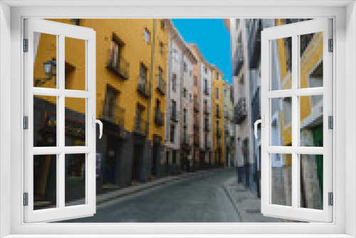 Fototapeta Naklejka Na Ścianę Okno 3D - Calle de Cuenca (España)