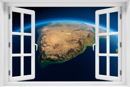 Fototapeta Naklejka Na Ścianę Okno 3D - Detailed Earth. South Africa