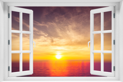 Fototapeta Naklejka Na Ścianę Okno 3D - beautiful sea at sunset