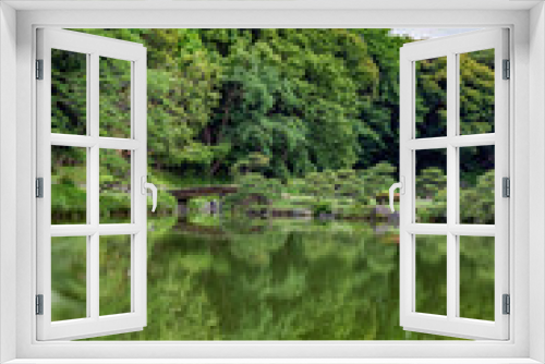 Fototapeta Naklejka Na Ścianę Okno 3D - 清澄庭園の風景