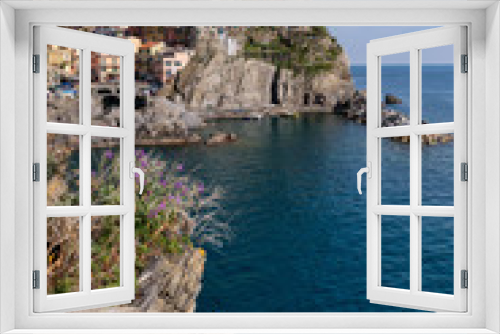 Fototapeta Naklejka Na Ścianę Okno 3D - Cinque Terre Manarola panorama