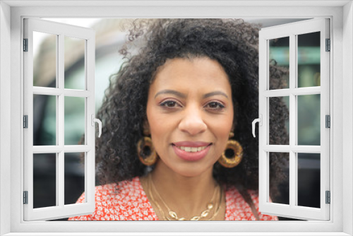 Portrait of a beautiful woman smiling