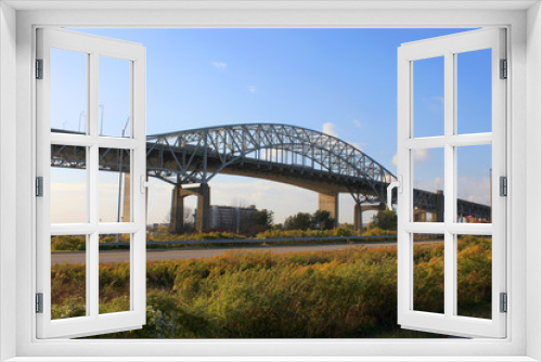 Fototapeta Naklejka Na Ścianę Okno 3D - Bridge in Hamilton