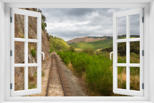Fototapeta Naklejka Na Ścianę Okno 3D - Beautiful View from a Train