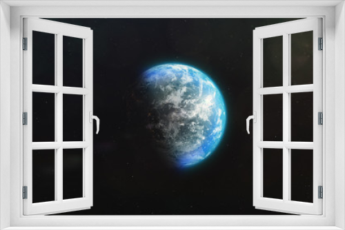 Fototapeta Naklejka Na Ścianę Okno 3D - Planet in space