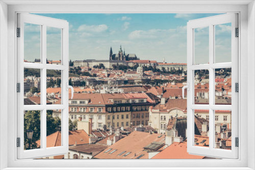 Fototapeta Naklejka Na Ścianę Okno 3D - Prague Castle and St. Vitus Cathedral in Czech Republic