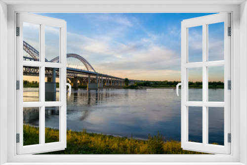 Fototapeta Naklejka Na Ścianę Okno 3D - Bridge over river