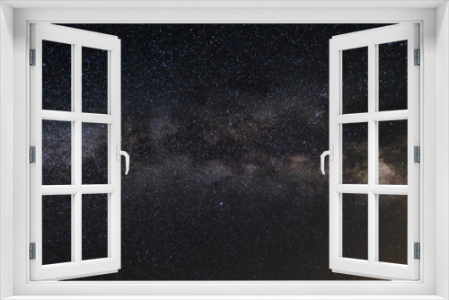 Fototapeta Naklejka Na Ścianę Okno 3D - Panorama of the Milky Way in the mountains