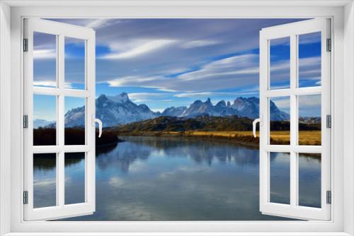 Fototapeta Naklejka Na Ścianę Okno 3D - Torres del Paine, Magallanes, Chile