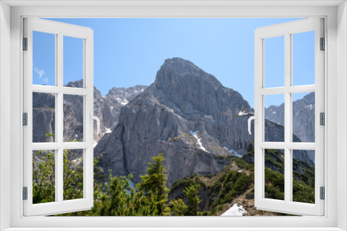 Fototapeta Naklejka Na Ścianę Okno 3D - Kaiserbachtal, Wilder Kaiser, Totenkirchl