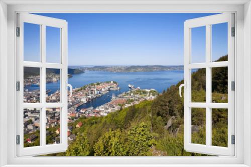 Fototapeta Naklejka Na Ścianę Okno 3D - View of Bergen