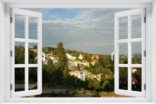 Fototapeta Naklejka Na Ścianę Okno 3D - Blick auf Esslingen auf dem Weg zur Burg