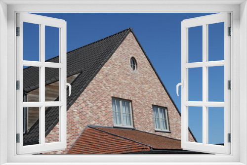 Fototapeta Naklejka Na Ścianę Okno 3D - ein schönes neues Haus in Norddeutschland