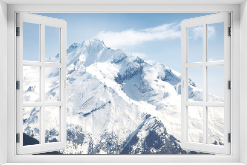 Fototapeta Naklejka Na Ścianę Okno 3D - top of mountains