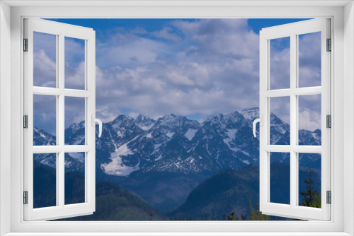 Fototapeta Naklejka Na Ścianę Okno 3D - góry