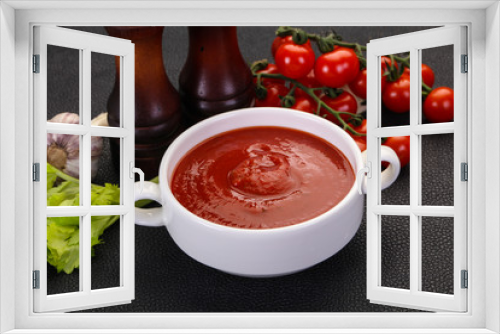 Fototapeta Naklejka Na Ścianę Okno 3D - Mediterranean Tomato soup