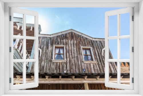 Fototapeta Naklejka Na Ścianę Okno 3D - Typical facade of the American wild west