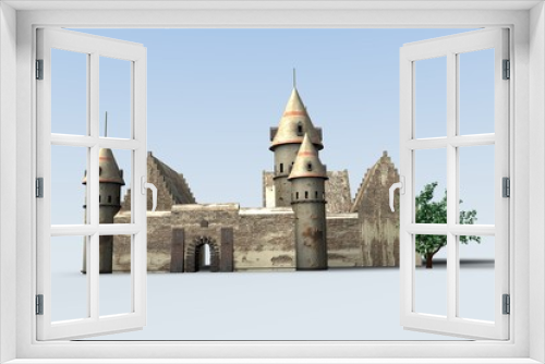 Fototapeta Naklejka Na Ścianę Okno 3D - Burggrafik