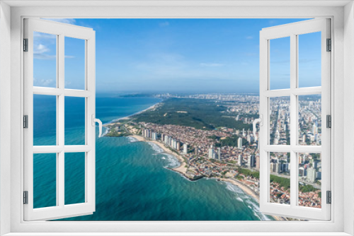 Fototapeta Naklejka Na Ścianę Okno 3D - Beautiful aerial image of the city of Natal, Rio Grande do Norte, Brazil.