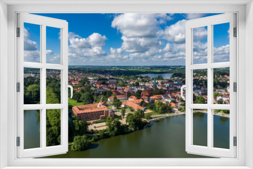 Fototapeta Naklejka Na Ścianę Okno 3D - Aerial view of Eutin city in Germany