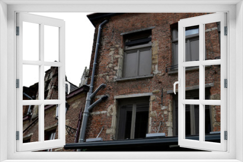 Fototapeta Naklejka Na Ścianę Okno 3D - Old buildings from downtown, in Antwerp, Belgium