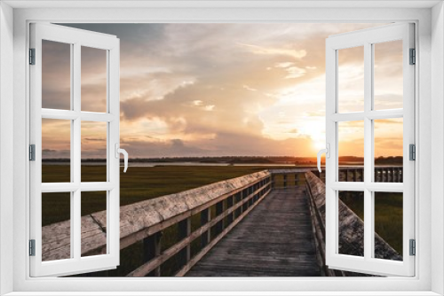 Fototapeta Naklejka Na Ścianę Okno 3D - Sunset View