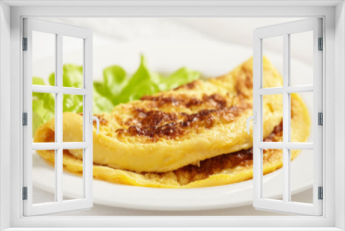 Fototapeta Naklejka Na Ścianę Okno 3D - fresh tasty omelet