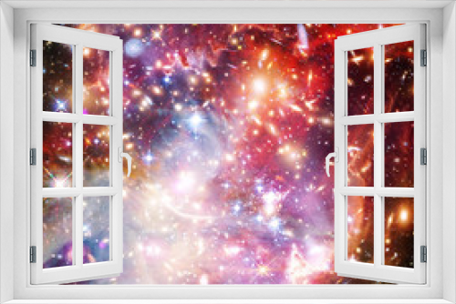Fototapeta Naklejka Na Ścianę Okno 3D - Beautiful galaxy. Nebulae and stars. The elements of this image furnished by NASA.