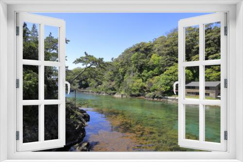 Fototapeta Naklejka Na Ścianę Okno 3D - 佐渡 矢島経島