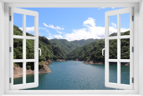 Fototapeta Naklejka Na Ścianę Okno 3D - 奥神流湖　群馬県上野村,okukanna lake,ueno village,gunma,japan