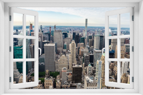 Fototapeta Naklejka Na Ścianę Okno 3D - Skyline of skyscrapers in Manhattan, New York City, USA