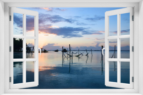 Fototapeta Naklejka Na Ścianę Okno 3D - Bacalar lagoon