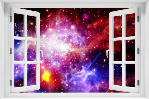Fototapeta Naklejka Na Ścianę Okno 3D - Beautiful galaxy. Nebulae and stars. The elements of this image furnished by NASA.