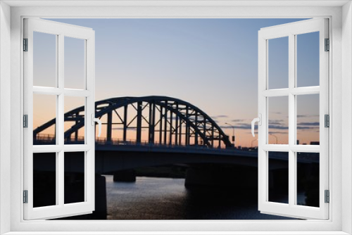Fototapeta Naklejka Na Ścianę Okno 3D - 夕暮れの橋