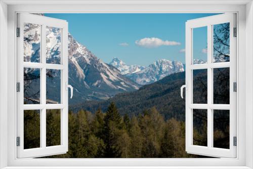 Fototapeta Naklejka Na Ścianę Okno 3D - Dolomites nature. A landscape of the mountains and forest