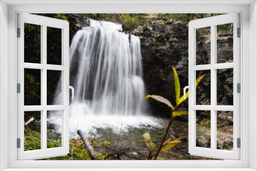 Fototapeta Naklejka Na Ścianę Okno 3D - Long Exposure Rockwell Falls
