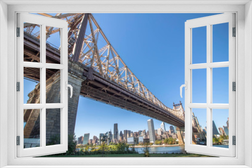 Queensboro Bridge over the East River with the NYC skyline