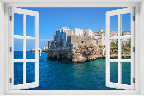 Fototapeta Naklejka Na Ścianę Okno 3D - Polignano a Mare on sunny day, Bari Province, Apulia, southern Italy